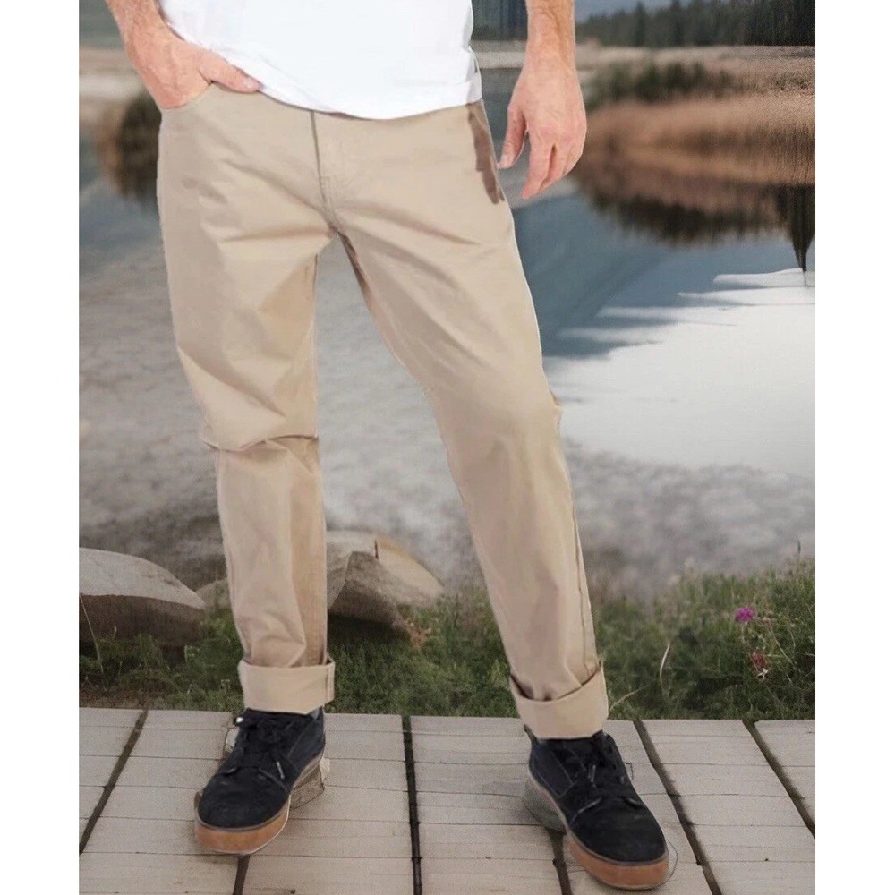 Silver Jeans Ashton Pants Straight Slim Fit Slim Leg Mens‎ 36 32 NEW Khakis
